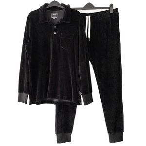 Todd Snyder | Black Velour Polo + Jogger